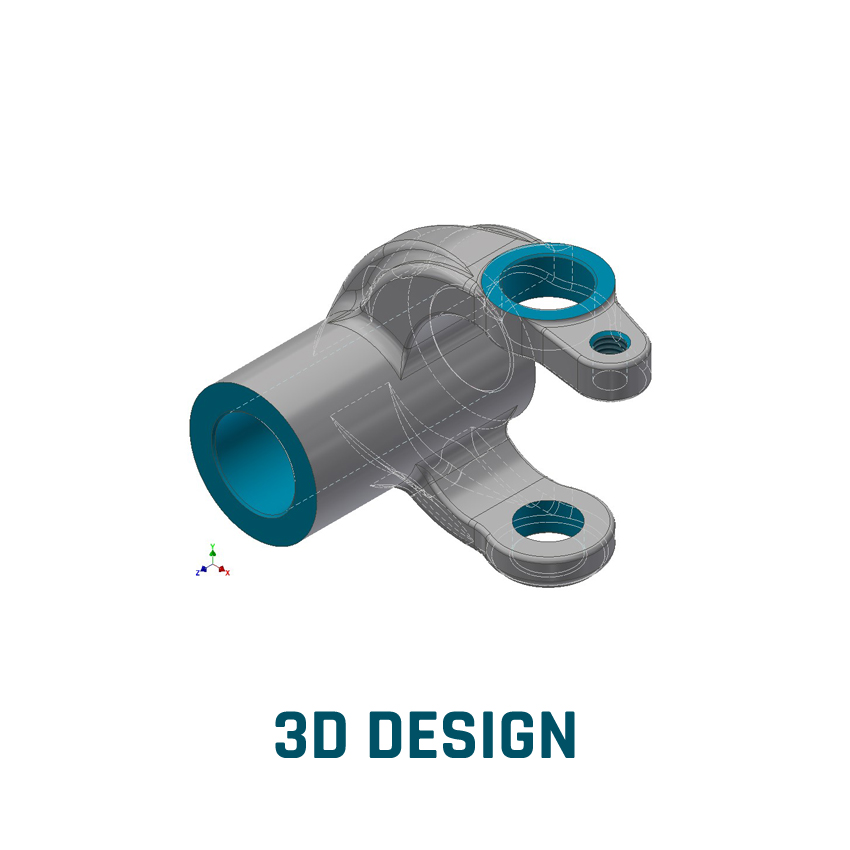 3d design to create an engineered component